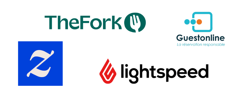 Les principaux outils de réservation de restaurant : TheFork, guestonline, ZenChef et Lightspeed, pour la page pourquoi créer un site internet pour un restaurant ?