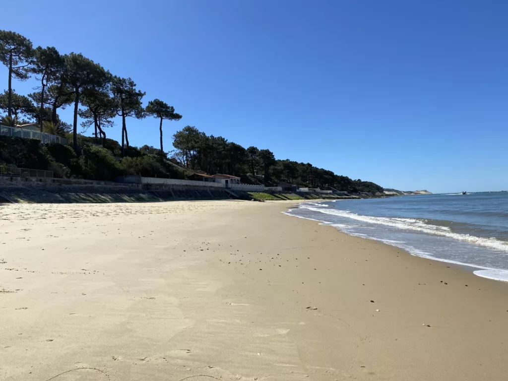 Vue sur les plages du Pyla et la dune du Pyla.