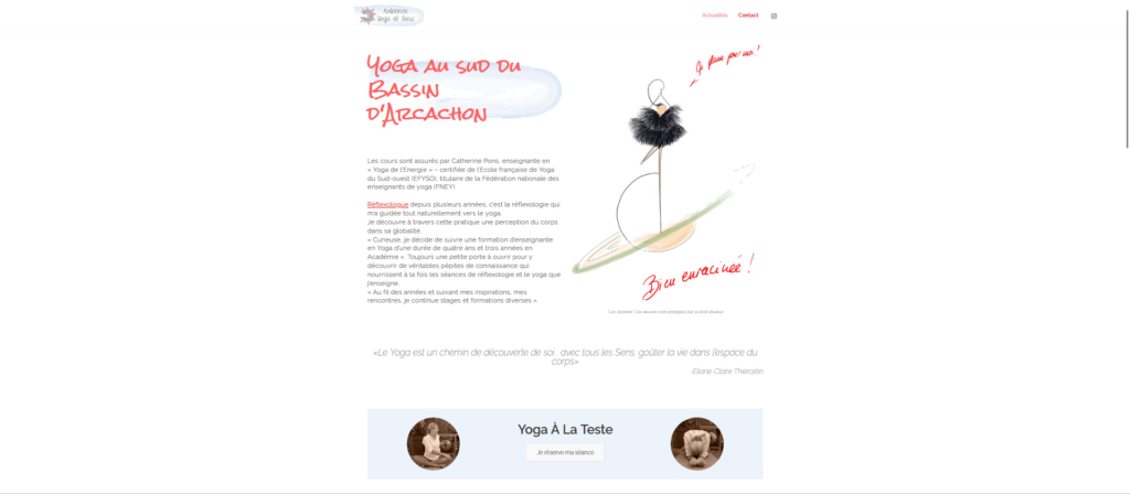 Image du site Yoga Ambiance et Sens